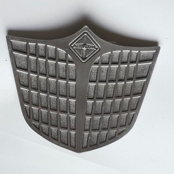 VINTAGE International Tractor Belt Buckle Pewter International Harvester - Picture 1 of 3